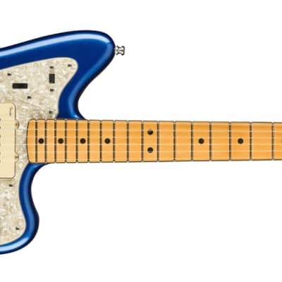Fender American Ultra Jazzmaster Electric Guitar, Maple Fingerboard, Cobra Blue image 2