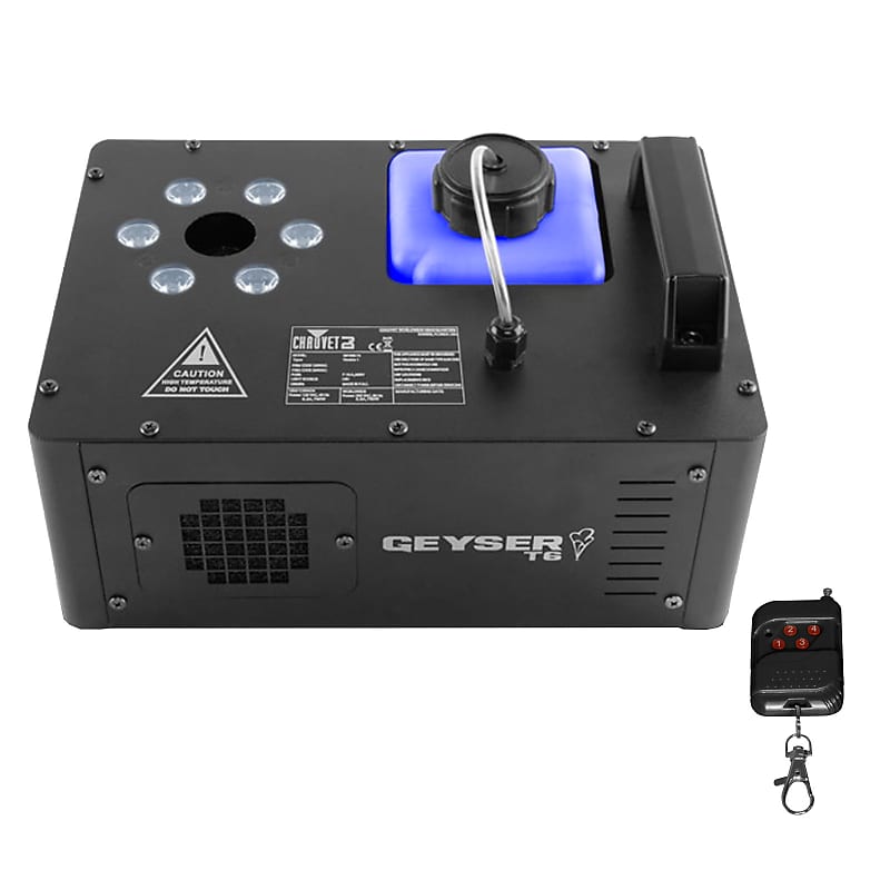 Chauvet DJ Geyser T6 Vertical Pyrotechnic-Like Fog Machine with 6 RGB LEDs image 1