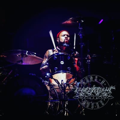 Frank Ferrer's Guns 'n' Roses DW 2017 - Red Sparkle Lacquer Complete Set! 24,13,16,18 image 10