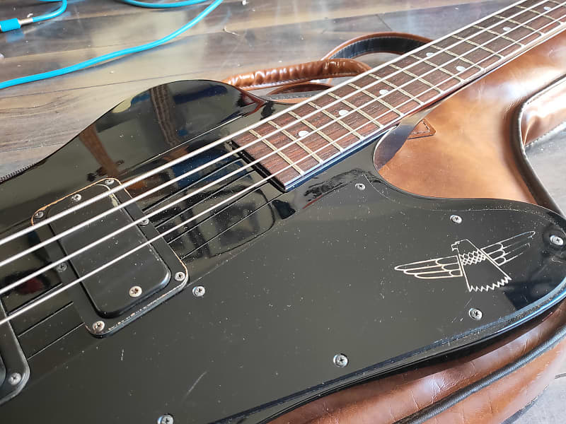 1990 Greco TB-70 Thunderbird Bass Made in Japan (Black)