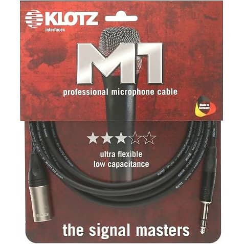 Klotz M1MS1B1000 câble de signal XLR mâle - jack 6.35mm st