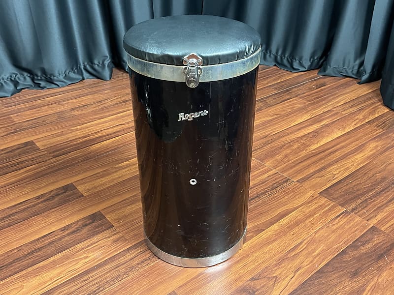 Rogers Vintage Canister Drum Throne Black Reverb