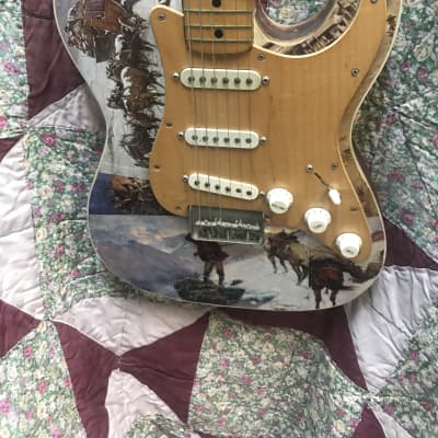 Fender Telecaster  Squire Cowboys and Indians with Lead II neck Look 1990's Custom image 4
