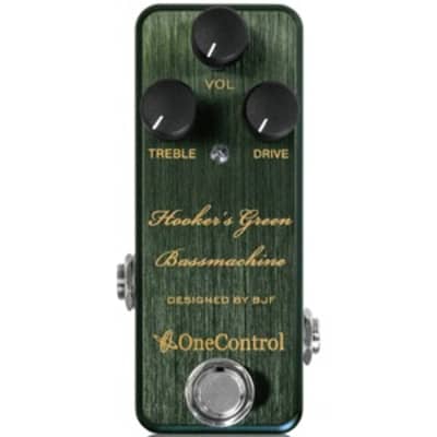 One Control BJF Series Hooker's Green Bass Machine Overdrive Pedal for sale