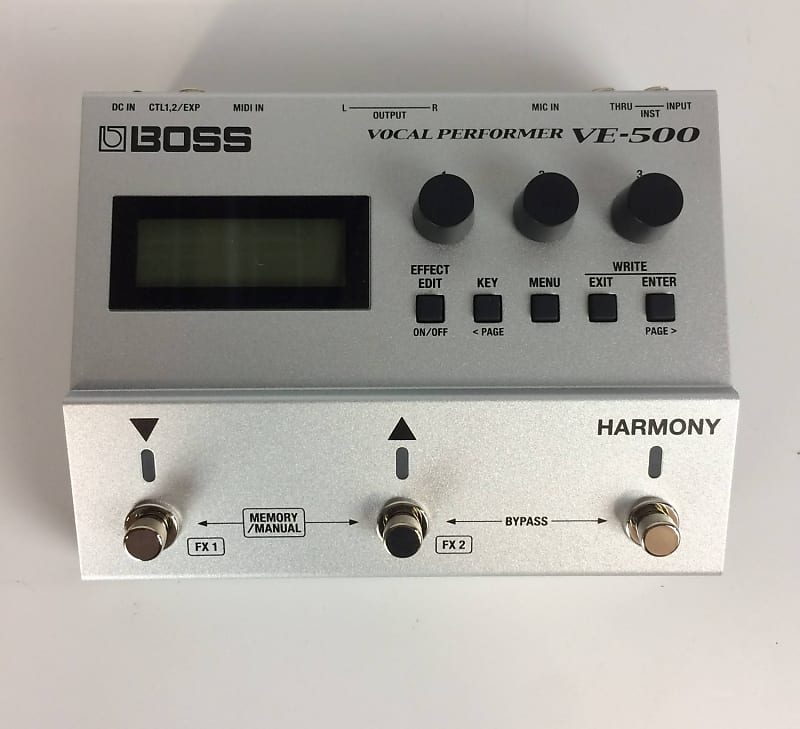 Boss VE500 Vocal MultiEffects Performer Pedal for Reverb