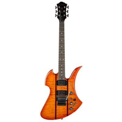 BC Rich Guitars Mockingbird Legacy ST Electric Guitar with Floyd Rose, Case, Strap, and Stand, Honey Burst image 2