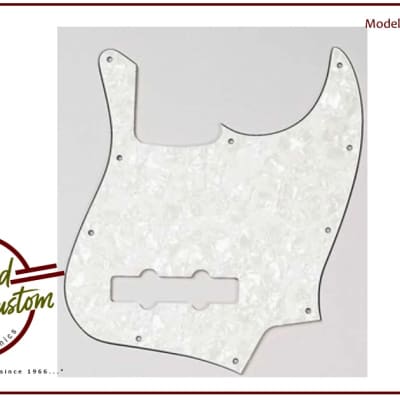 Allparts Pickguard for Jazz Bass - Parchment Pearloid - 3-ply for sale