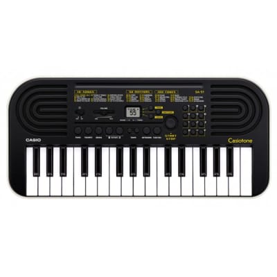 CASIO SA-51 Mini Keyboard, schwarz/weiss