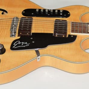 Goya Rangemaster Electric Semi Hollow 12 String 1966-67 Made in Italy Flame top image 2