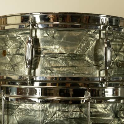 1960s Camco "Tuxedo" Sky Blue Pearl Drum Set image 7
