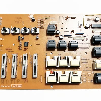 YAMAHA Motif 6, 7, 8 Original Left Side Top Panel Switch/Slider Board XZ153 Assembly. Works Great !