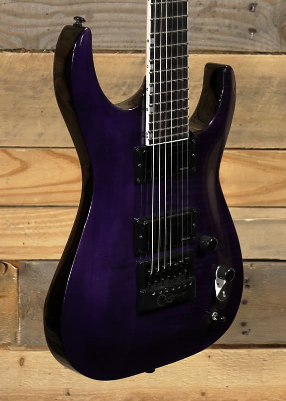 ESP LTD Brian Head Welch Signature SH-7 EverTune Electric Guitar See Thru Purple w/ Case image 1