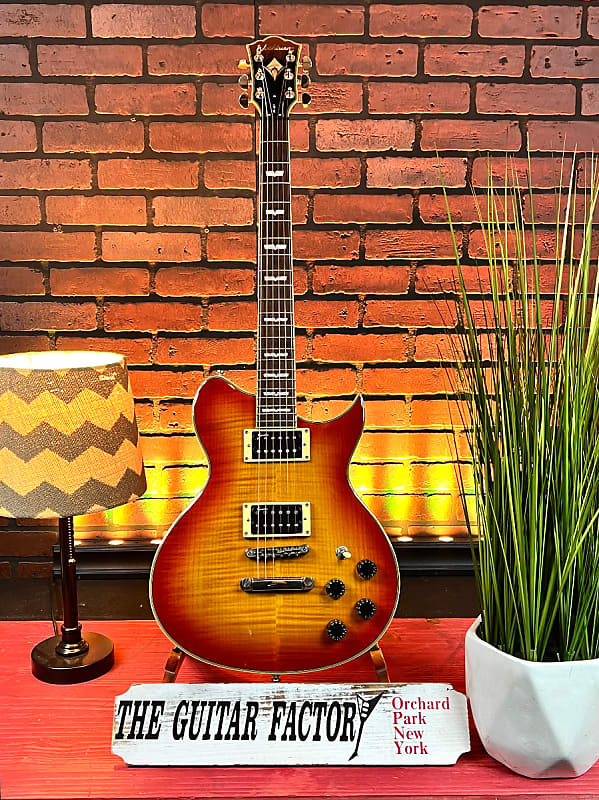 Washburn WI45F Idol 2007 Flame Honey Burst. Korean Made Electric Guitar