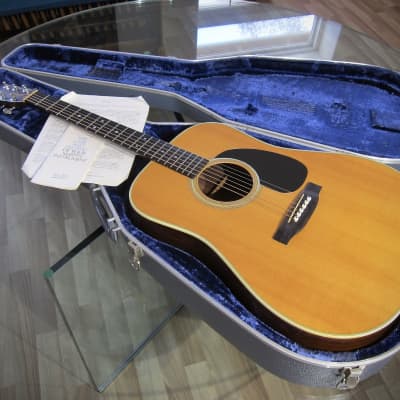Martin D-28 Dreadnought Guitar #364355 Near Mint All Original with Owners Manual & OHSC Circa-1975 Natural for sale