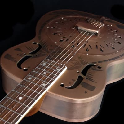 Duolian 'O'  'Islander' Resonator Guitar - Antique Copper Finish image 5