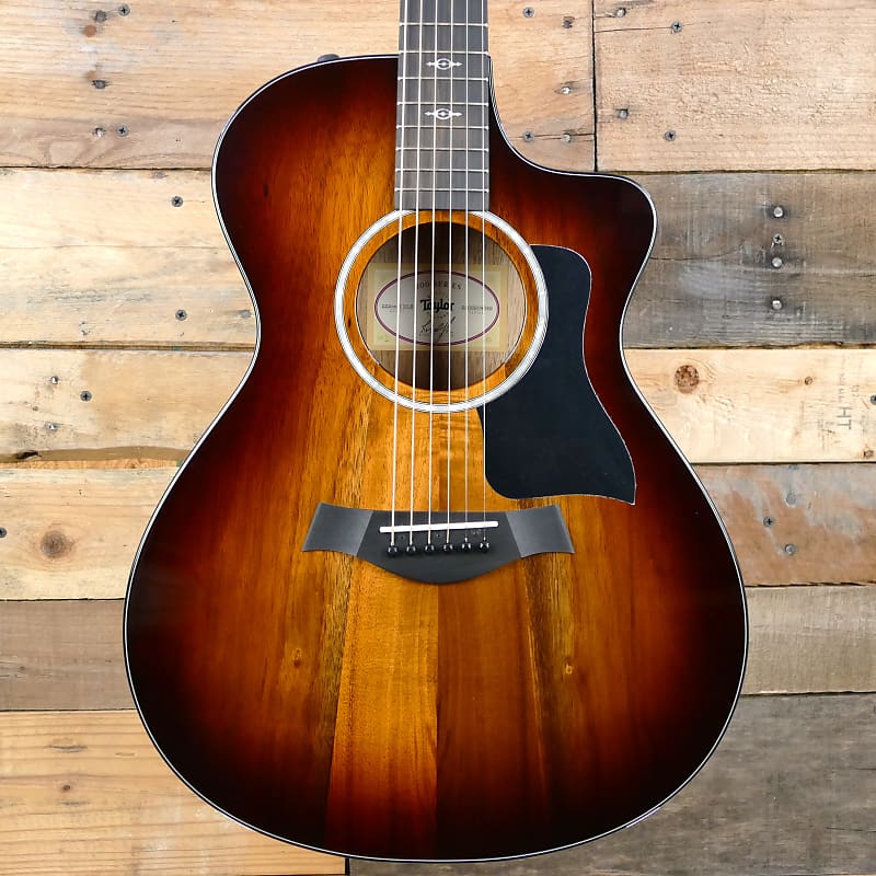 Taylor 222ce K-DLX - Highly Figured Shaded Edgeburst Koa | Reverb