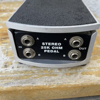 Vintage Ernie Ball P0-6167 25K Stereo Volume Pedal - Silver | Reverb