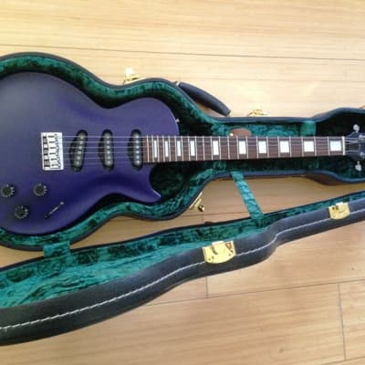 1993 Edwards by ESP Gothic Purple LP Shaped Superstrat Guitar w Premium USA Hardshell Case MIJ Japan image 6