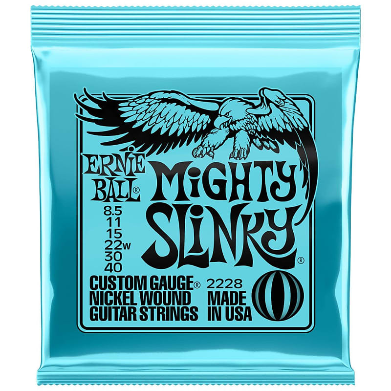 Ernie Ball Mighty Slinky 8.5-40 Electric Guitar Strings image 1