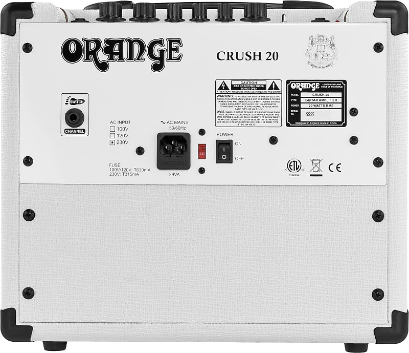 Orange Crush 20 White 50th Anniversary Limited Edition | Reverb