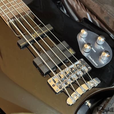 Warwick Rockbass Vampyre 5 String Black Electric Bass Guitar w/ Gig Bag image 11