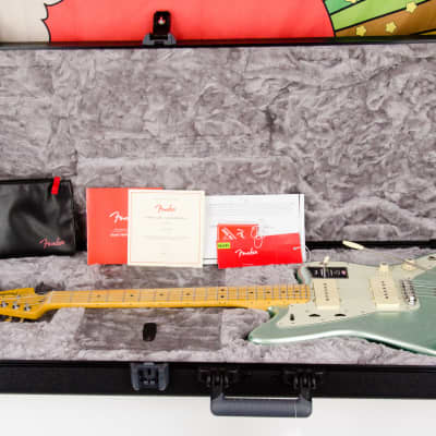 Fender American Professional II Jazzmaster®, Maple Fingerboard, Mystic Surf Green Electric Guitar image 2