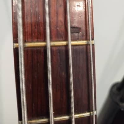 1960s Silvertone Bass Guitar - Custom Blue Sparkle image 8