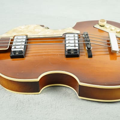 1966 Hofner Violin Bass Sunburst + OHSC image 4