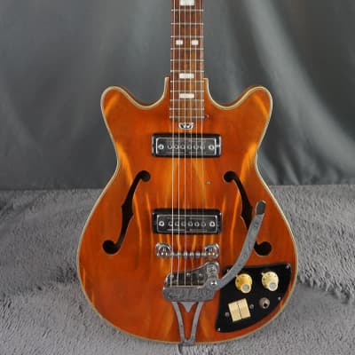 Teisco EP-8T 1960s - Brown Semi Hollow Electric image 2