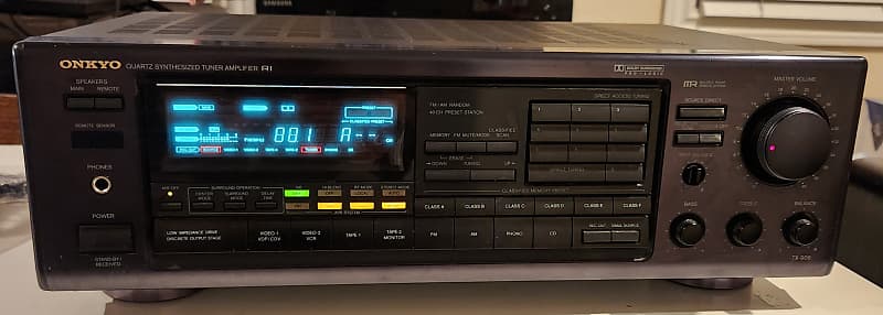 Onkyo Onkyo TX-906 Quartz Synthesized Tuner Amplifier 1993 - Black  			