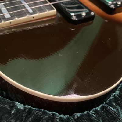 Earnest  Rosetta Sunburst Electric Tenor Guitar Deluxe w/ 3 Kent Armstrong Pickups, Inlays, Case image 15