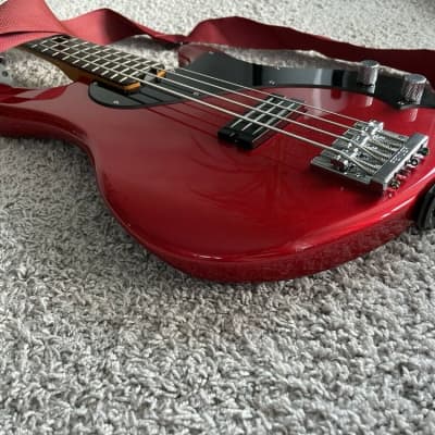 Fender Modern Player Dimension Bass 2013 MIC Candy Apple Red 4-String Guitar image 4