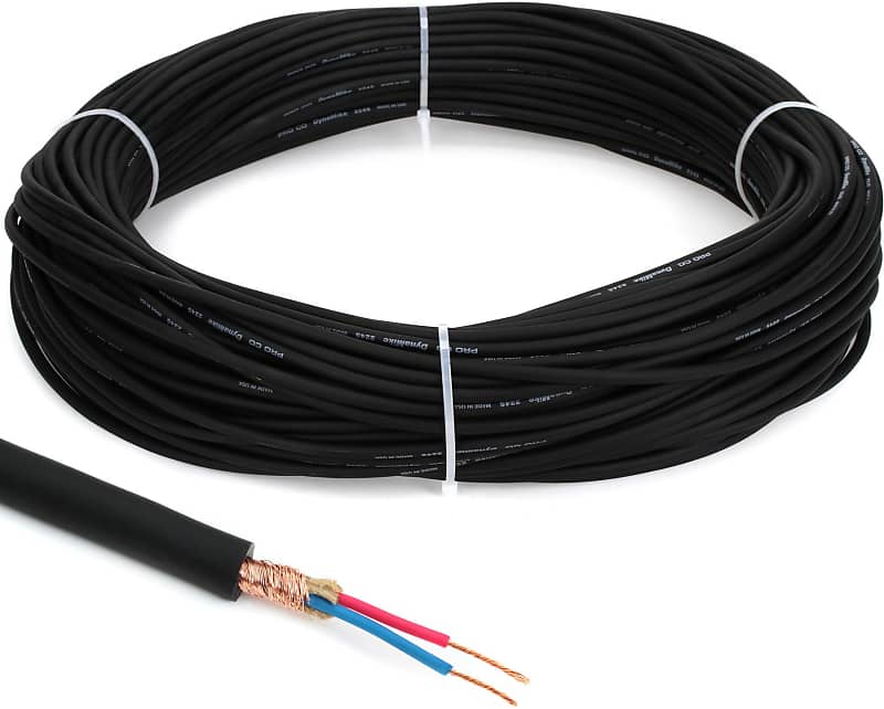Pro Co CM-16/2.K Bulk Install Speaker Wire - Black 150 Foot
