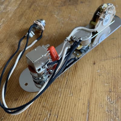 Fender Telecaster Wiring Harness Upgrade 500k CTS/ Bourns Pots PUSH/PULL Coil Split .022 Orange Drop Cap Oak Grigsby Switch PLATE/KNOBS image 2