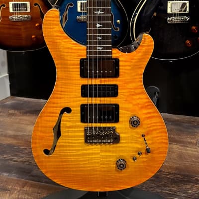 PRS Private Stock Special Semi-Hollow Limited-Edition Electric Guitar Citrus Glow #062 image 20