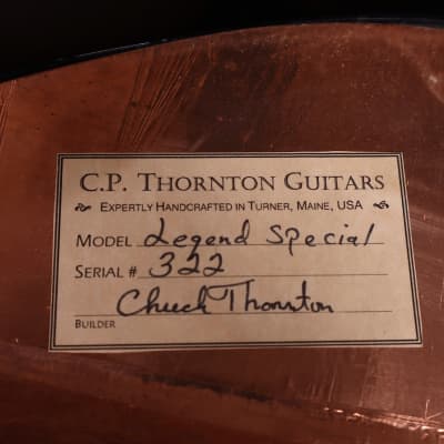 CP Thornton Legend Special Goldtop Electric Guitar w/ HSC Lollar Pickups image 10