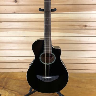 Yamaha APX T2 Travel Acoustic/Electric Guitar with Bag - Black image 2