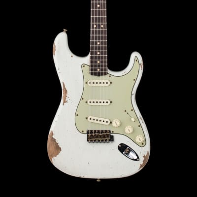 Fender Custom Shop Limited Edition 1964 L-Series Stratocaster Heavy Relic - Aged Olympic White #11540 image 3