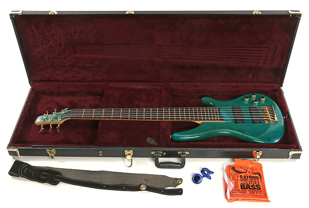 Ibanez SR506 6-String Bass 1997 Forest Green With EMG Pickups image 1