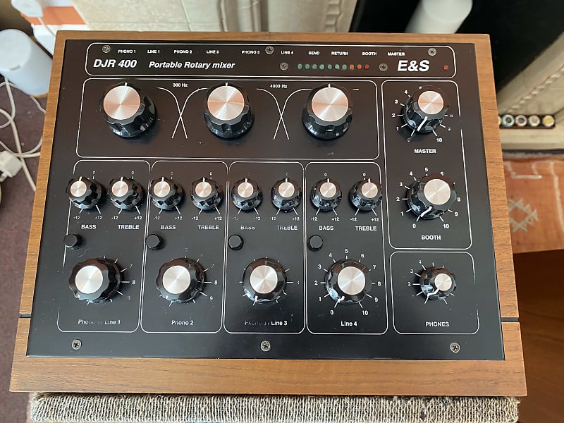E&S DJR 400 Rotary Dj Mixer Reverb