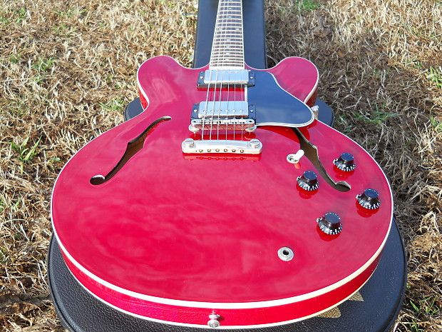 2002 Gibson USA ES-335 DOT, Heritage Cherry Flame Top/Back, Memphis, OHSC!