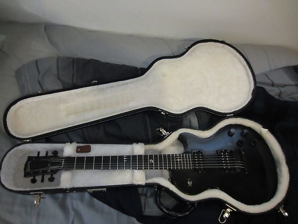 Gibson Les Paul Gothic 2001 Black with Gibson HSC image 1