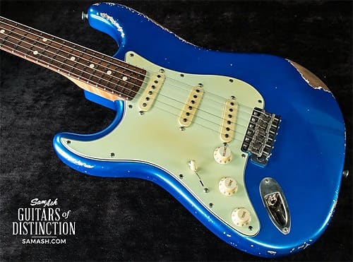 Xotic XSC-1 Left-Handed Electric Guitar Heavy Aged Lake Placid Blue  (SN:939R)