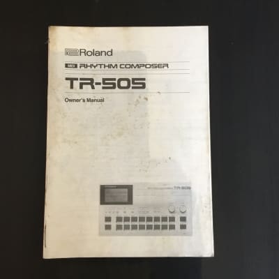 Roland TR-505 Original owner’s manual  80s