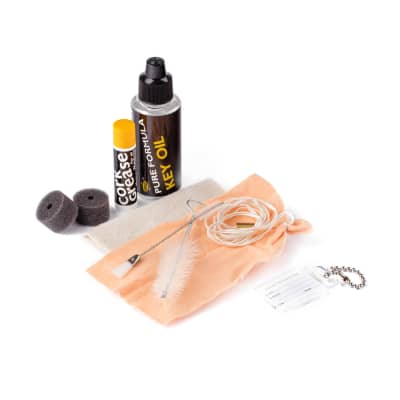 Herco HE106 Clarinet Composition Maintenance Kit | Chamois, Brush, Cork Grease image 2