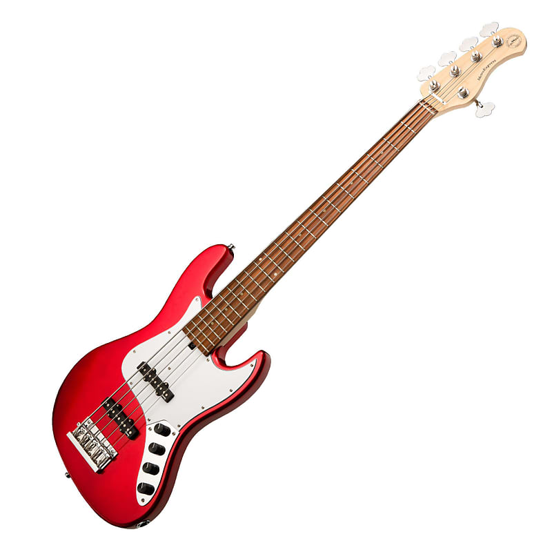 Sadowsky (RSD) MetroExpress 21-Fret J/J 5-String Bass Guitar, Candy Red Apple Metallic High Polish, Morado Fingerboard image 1