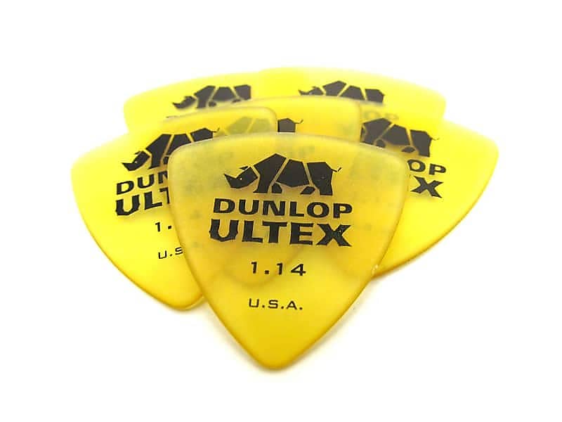 Dunlop Guitar Picks   Ultex Tri  Triangle  6 Pack  1.14mm  (426P1.14) image 1