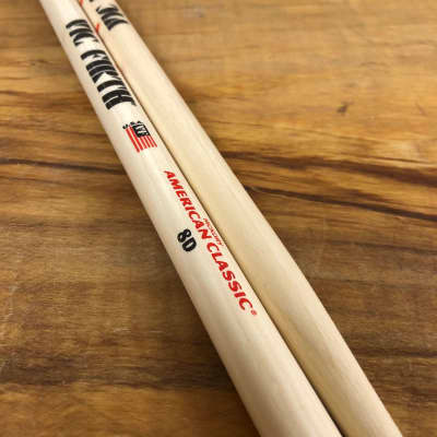 Vic Firth 8D American Classic Sticks - Hickory (pair) image 4