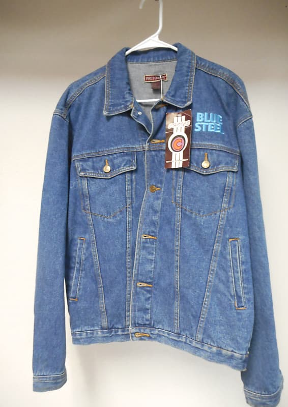 Dean Markley Blue Steel Embroidered Denim Jacket 2000s' Blue | Reverb