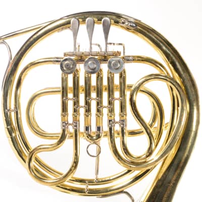 King H.N. White 1955 Single French Horn Outfit USED image 3